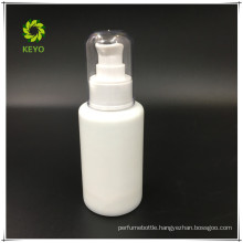 best selling empty pump cap shampoo OPAL white glass cosmetics bottle